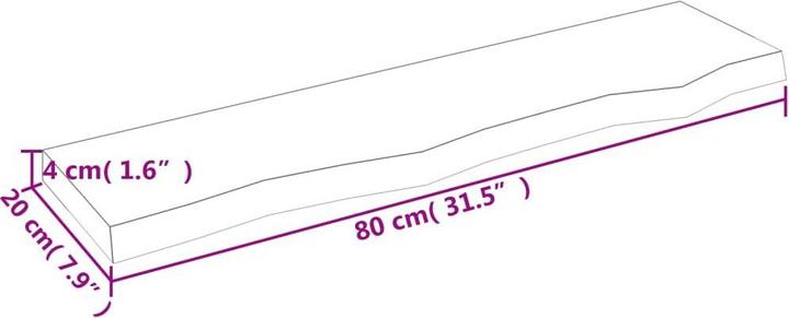 Actual product image VidaXL Lian (80 x 20 x 4 cm)