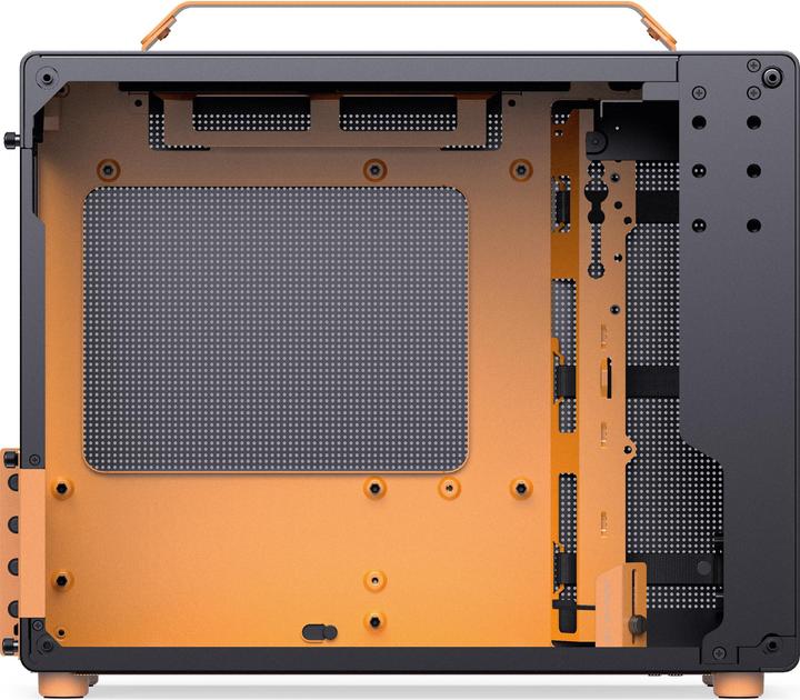 Produktbild Jonsplus MATX Handle Case Z20 - Black-Orange (Mini-ITX, mATX)