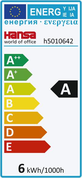Energie-Label Hansa 4 Stars (394 lm)