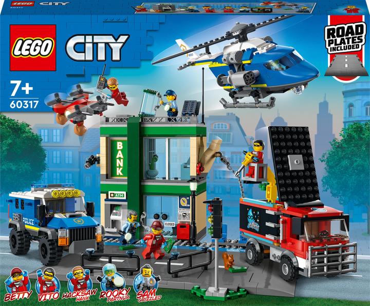 Actual product image LEGO City Police Chase at the Bank Set 60317 (60317, LEGO City)