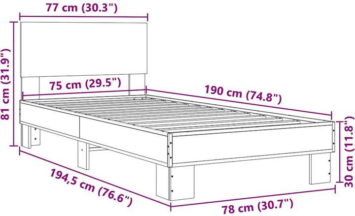 Actual product image VidaXL Kanika (75 x 190 cm)