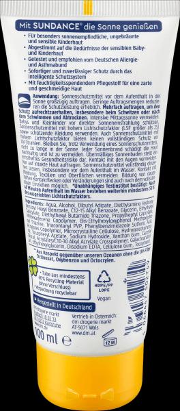 Produktbild dm Sundance MED Ultra Sensitiv (Sonnencreme, SPF 50+, 100 ml)