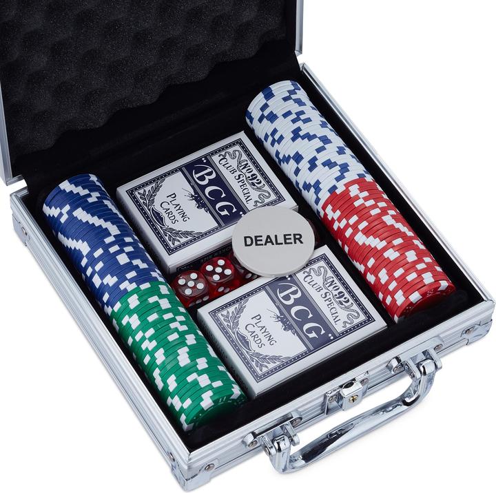 Produktbild Relaxdays Pokerkoffer (Französisch)
