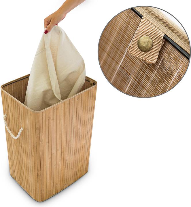 Actual product image Relaxdays Rectangular Hamper (83 l)