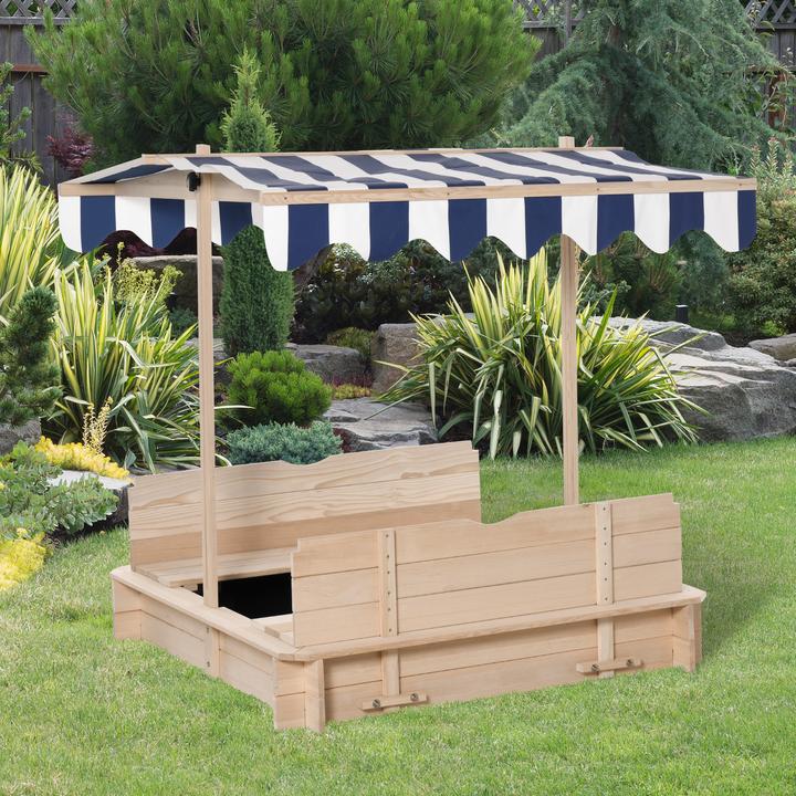 Produktbild Outsunny Sandkasten mit verstellbarem Dach