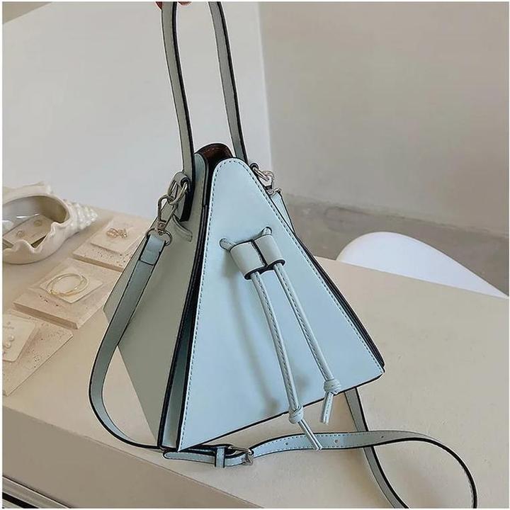 Produktbild Only-Bags.Store Mini Drawstring Bag, Solid Color Crossbody Bag, Kunstleder Clutch Purse