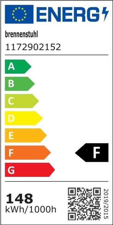 Label énergétique Brennenstuhl Spot LED mince 150W (12800 lm)