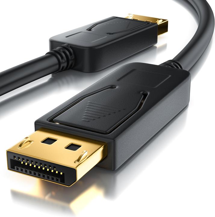 Produktbild CSL DisplayPort Kabel 4k 60Hz Ultra HD - DisplayPort 1.2 zu DP 4K 1.2 inkl. Audio-Übertragung (5 m, DisplayPort)
