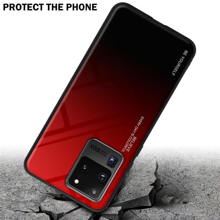 Actual product image Cadorabo TPU 2 colors glass cover (Samsung Galaxy S20 Ultra)