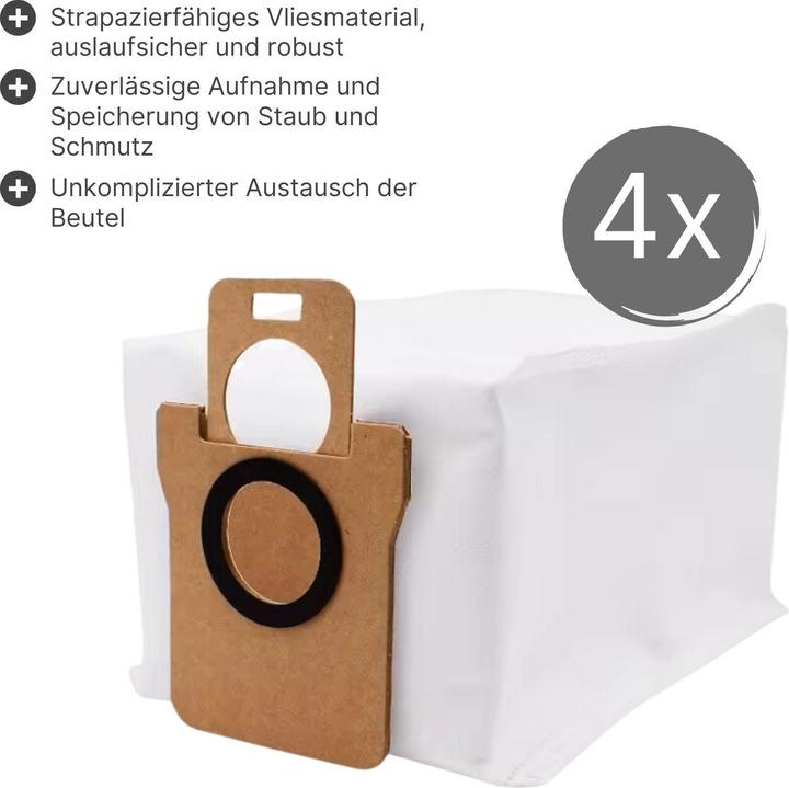 Actual product image Hermex Alternative dust bag for Xiaomi Dreame Bot L10s L10 Ultra L20 Ultra (4 x)