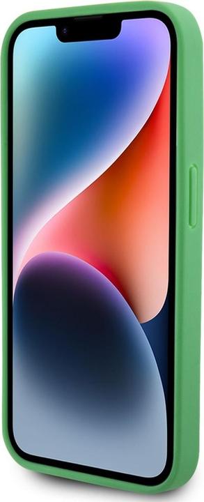 Actual product image Lacoste Etui Iconic Petit Pique Crossbody Cord MagSafe do iPhone 15 Pro Max zielony