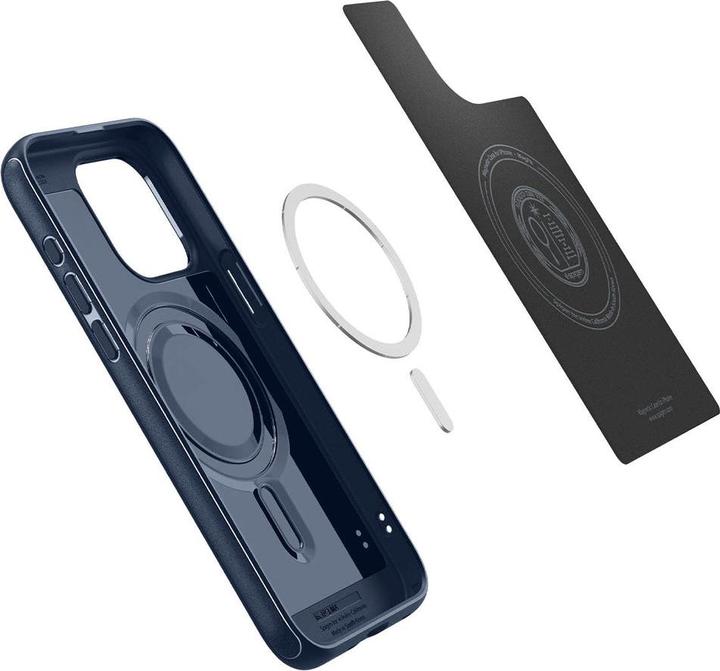 Actual product image Spigen Mag Armor iPhone 15 Pro 6.1" MagSafe granatowy/navy blue (Apple iPhone 15 Pro)