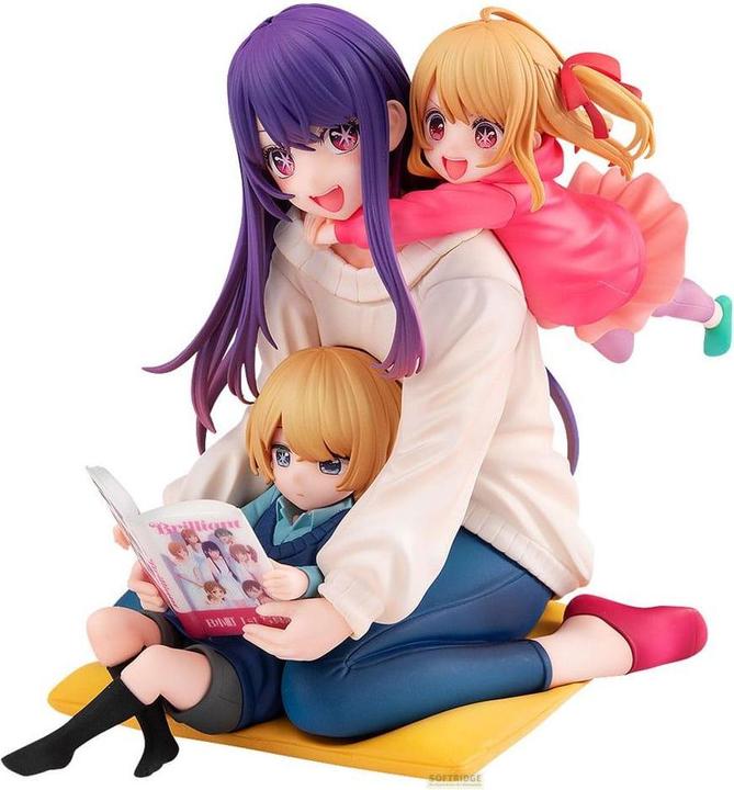 Actual product image Kadokawa Oshi no Ko PVC Statue 1/8 Ai, Aqua & Ruby Mother and Children 10 cm