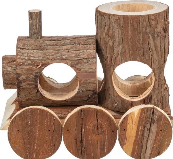 Actual product image Trixie Trein Levin Voor Muizen Schorshout - 17X12X14 Cm