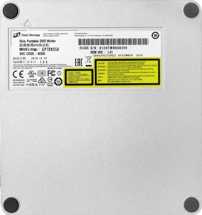 Immagine prodotto LG GP70NS50 (Masterizzatore DVD, Unità DVD, Unità CD, Masterizzatore CD)