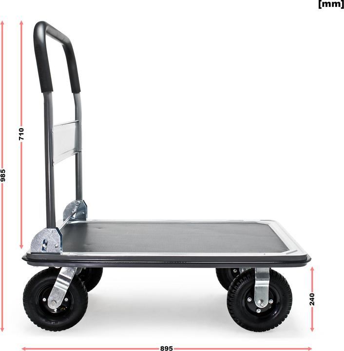 Produktbild Wiltec Plattformwagen 300kg 895x610x710mm Transportwagen klappbar Sackkarre (300 kg)