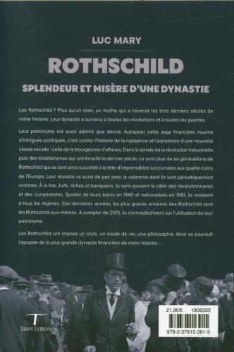 Immagine prodotto Rothschild : splendeur et misère d'une dynastie (Francese, Mary Luc, 2024)