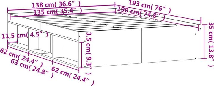 Produktbild VidaXL Rollins (135 x 190 cm)