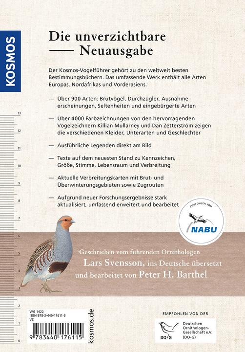 Image du produit Kosmos Der Vogelführer (Allemand, Killian Mullarney, Zetterström, Dan, Dan Lars Svensson, 2023)