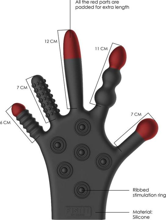 Immagine prodotto Shots Guanto di stimolazione in silicone