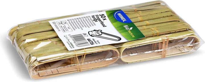 Immagine prodotto Wimex.eu Pinze per alimenti in bambù da 10 cm - 50 pezzi (50 x)