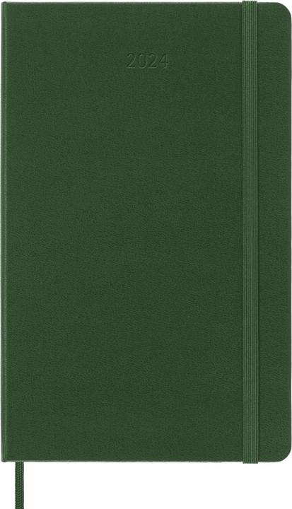 Moleskine 12 Month Daily Calendar 2024, Large/A5, Myrtle Green (A5, Hardcover, English)