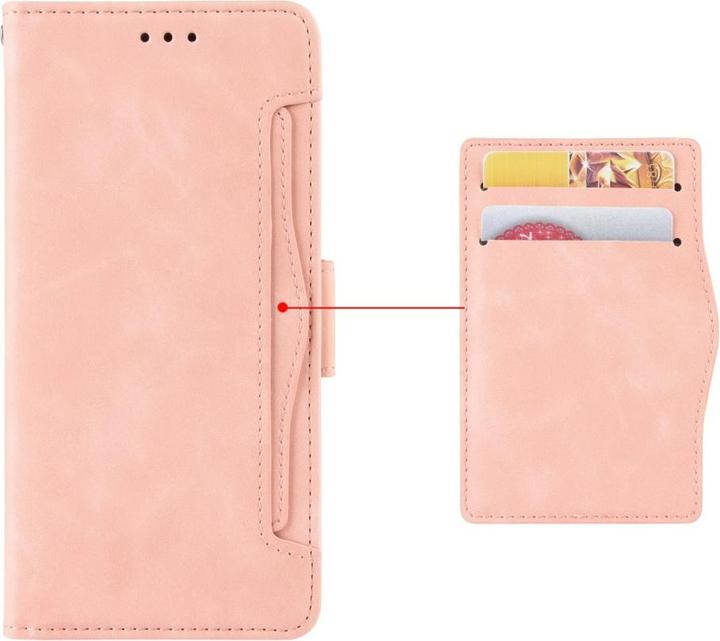 Image du produit Cover-Discount Galaxy S21 Ultra - Étui avec de nombreux emplacements pour cartes rose (Samsung Galaxy S21 Ultra)