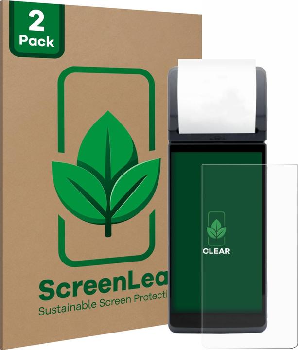 Actual product image ScreenLeaf Protective film sustainable screen protector screen protector film clear transparent (2 Piece, LG G4 Pro)