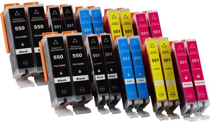 Actual product image Hermex Compatible Ink Cartridge XL for Canon PIXMA MX925 (M, Y, FC, PGBK, C)