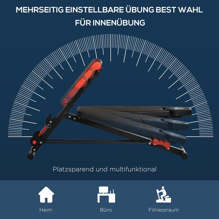 Immagine prodotto Swisshandel24 Panca pesi Panca fitness Panca inclinata Allenatore addominale multifunzione Acciaio regolabile