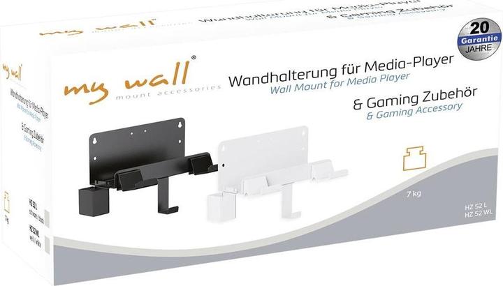 Produktbild myWall My Wall Media-Player Wandhalterung Weiss (1 Stk., Wandmontage, Nicht beweglich)