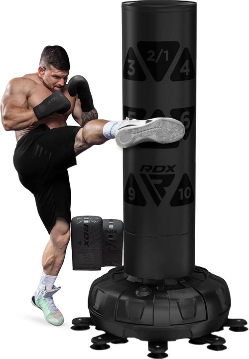 Image du produit Rdx Sac de frappe autoportant cible vert + gants