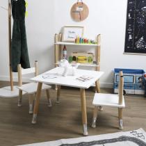 Home Deco Kids table and 2 pencil chairs (Child seating group)