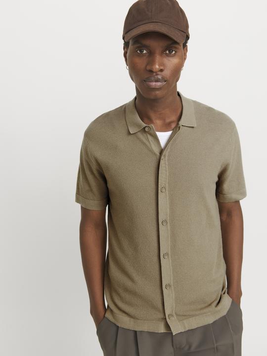 Produktbild Jack & Jones Jjeemil Knit Structure Shirt Ss Sn (M)