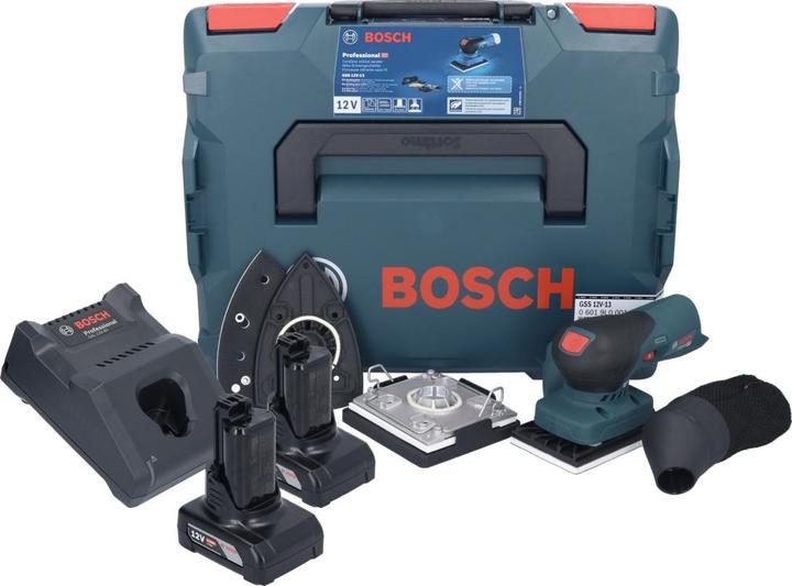 Actual product image Bosch Professional Bosch GSS 12V-13 Professional orbital sander 12 V + 2x rechargeable battery 6.0 Ah + charger + (Sander)