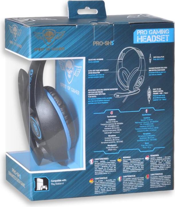 Produktbild Spirit Of Gamer PRO-SH5 PS4 Gaming Headset (Kabelgebunden)