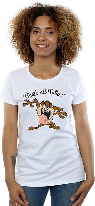 Image du produit Looney Tunes T-shirt en coton Taz pour femmes/femmes That's All Folks (M)