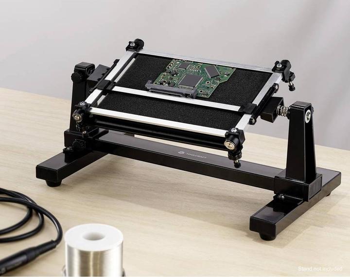 Produktbild Toolcraft TO-ZD-11ES Platinenhalter regelbar, rutschfest (L x B x H) 210 x 150 x