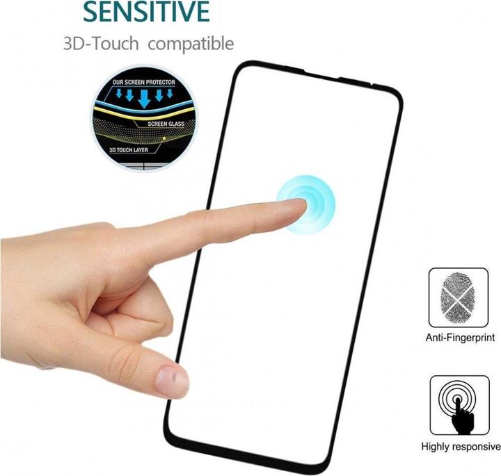 Produktbild Screenguard Honor 20 Pro Full Screen Panzerglas Schutzfolie 2.5D 9H (1 Stück, Honor 20 Pro)