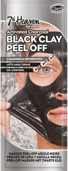 7th Heaven FOR MEN BLACK CLAY peel-off mask 10 ml (10 ml)