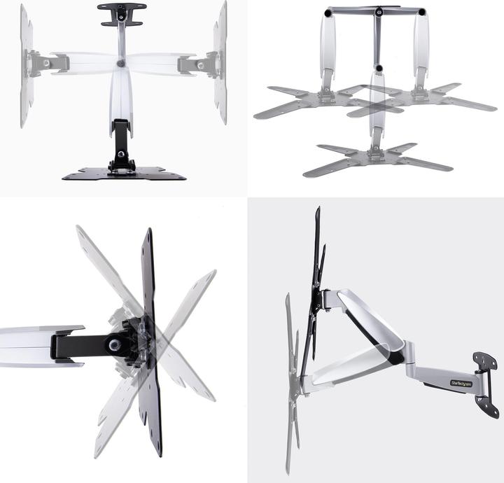 Actual product image StarTech COM Height Adjustable TV Wall Mount VESA Bracket for 58.42cm 23inch-139.7cm 55inch TVs (Wall, 55", 30 kg)