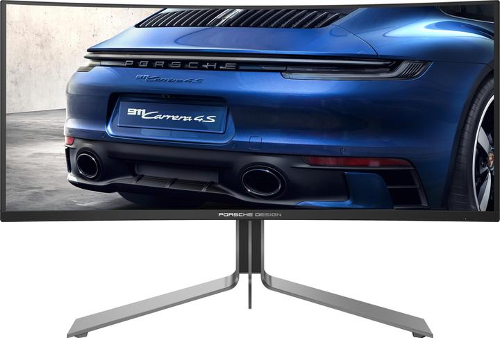 Actual product image AOC PD3434" Curved OLED Monitor,,, Speakers, height-adjustable, 2x HDMI, DisplayPort, USB Hub, RJ45 (3440 x 1440 pixels, 34")