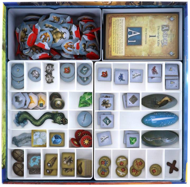 Produktbild Feldherr Organizer Insert für Die Legenden von Andor: Die ewige Kälte - Brettspi (Kunststoff)