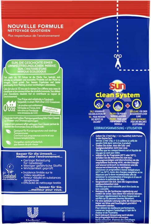 Produktbild Sun Classic (Pulver, 50 Waschgänge)