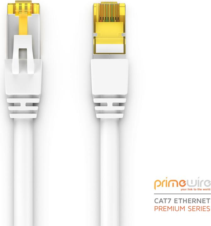 Actual product image Primewire CAT.7 network cable - Ethernet Gigabit Lan cable RJ45 - 10 Gbit/s - patch cable - comp. CAT.6 CAT.8 (S/FTP, PiMF, CAT7, 7.50 m)