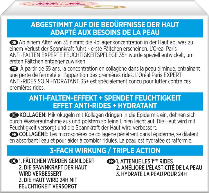 Etichetta energetica L'Oréal Paris Collagene Esperto Antirughe 35+ Giorno (50ml) (50 ml, Crema da giorno)