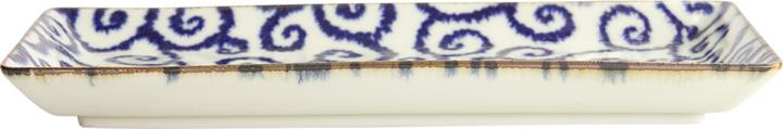 Actual product image Tokio Design Tokyo Design Studio - 23 cm x 11.5 cm Square platter Karakusa blue