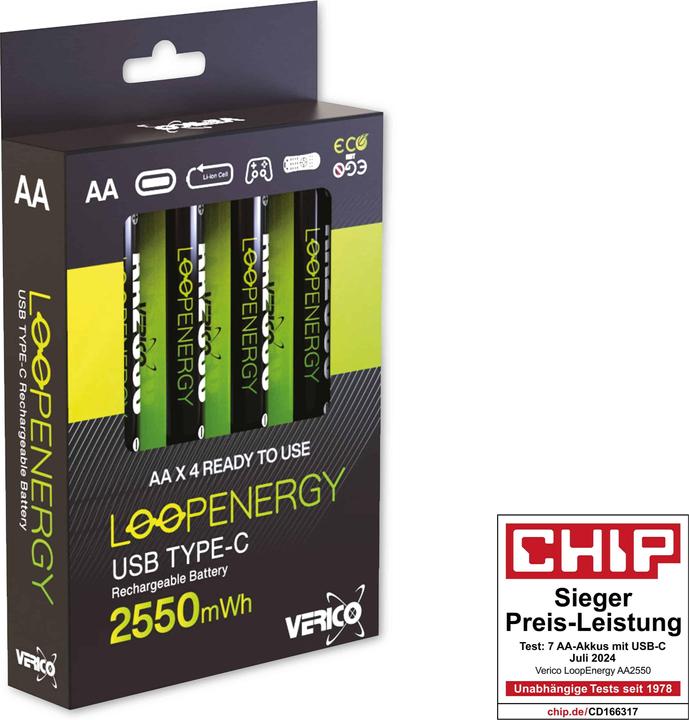 Produktbild Verico LoopEnergy AA (4 Stk., AA, 1700 mAh)