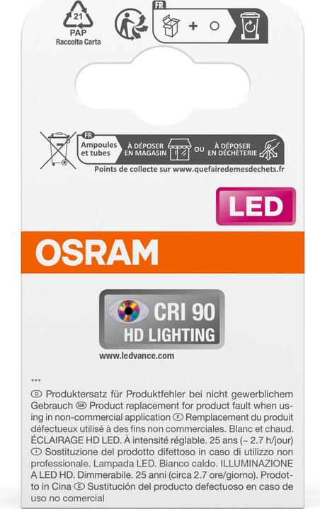 Energielabel Osram LED-reflector (GU10, 4.50 W, 350 lm, 1 x, F)