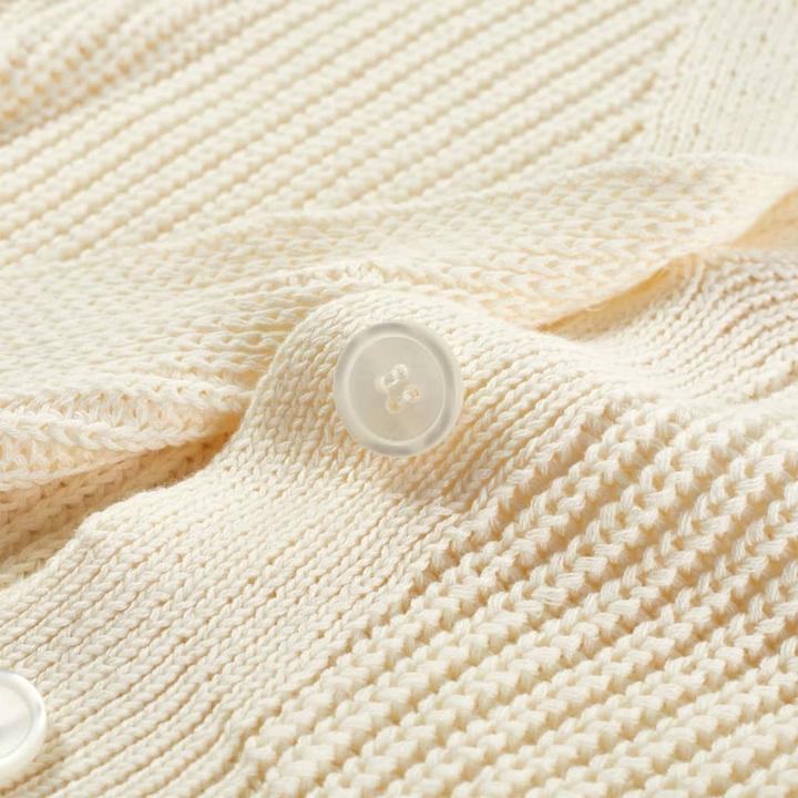 Immagine prodotto VidaXL Cardigan da bambino bianco neve 116,Materiale: 100 (116)